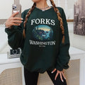 Forks Washington Sweatshirt, City of Forks Hoodie, Hoa Hoa Hoa Crewneck, Vampire Halloween Sweatshirt, Washington...