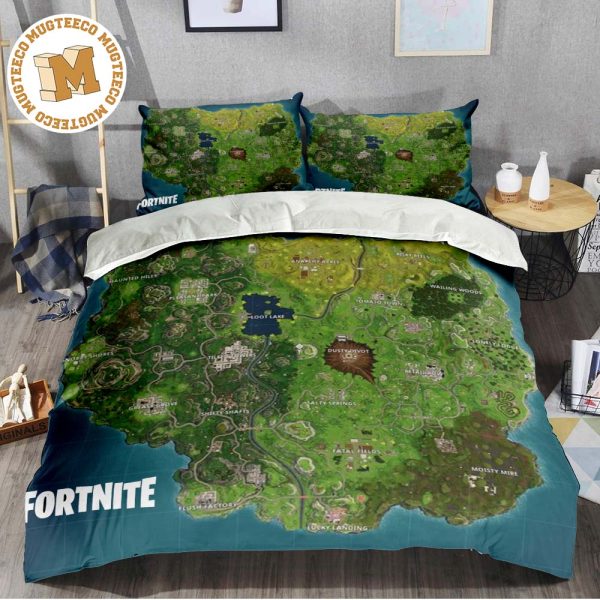 Fortnite Chapter 1 Season 4 Map Bedding Set