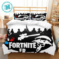 Fortnite FR Black And White Bedding Set Full