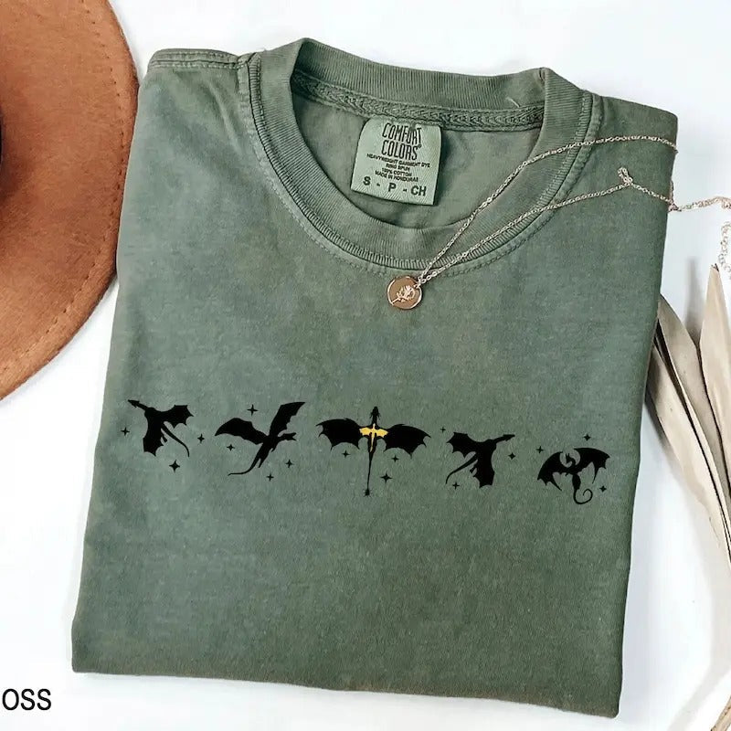 Fourth Wing Shirt, Basgiath War College t-shirt,  Violet Sorrengail, Bookish Shirt, Xaden Riorson, Gifts For Readers,...