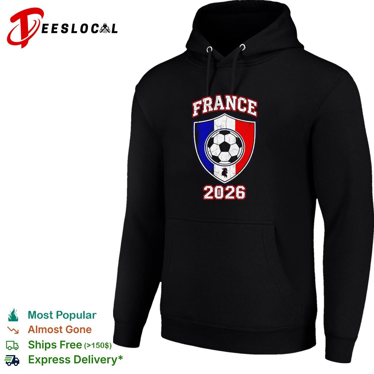 France 2026 soccer shield logo shirt
