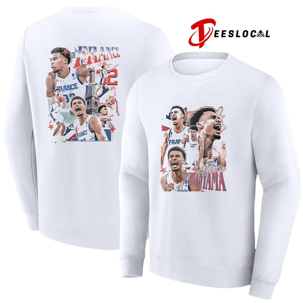 France Victor Wembanyama graphic signature shirt