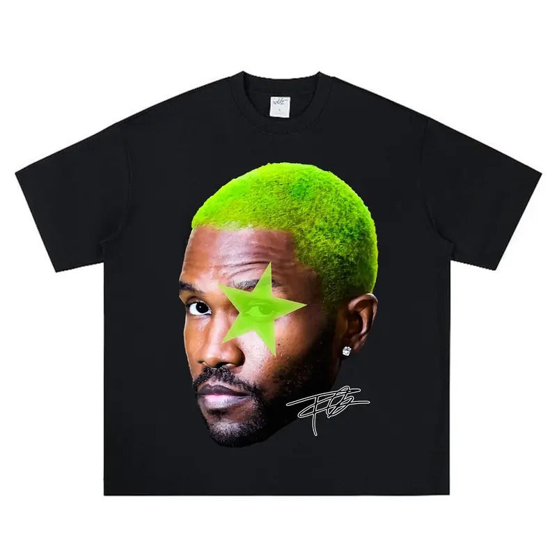 Frank Green Star Big Face Graphic Rap Tee Hoodie, Sweatshirt | CiraTrend.com