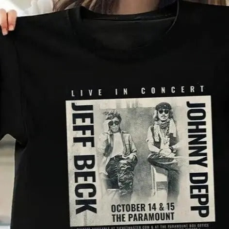 Free Ship - Jeff Beck and Johnny Depp 2022 Tour Shirt Top Womenswear Hoodie, Sweatshirt | CiraTrend.com
