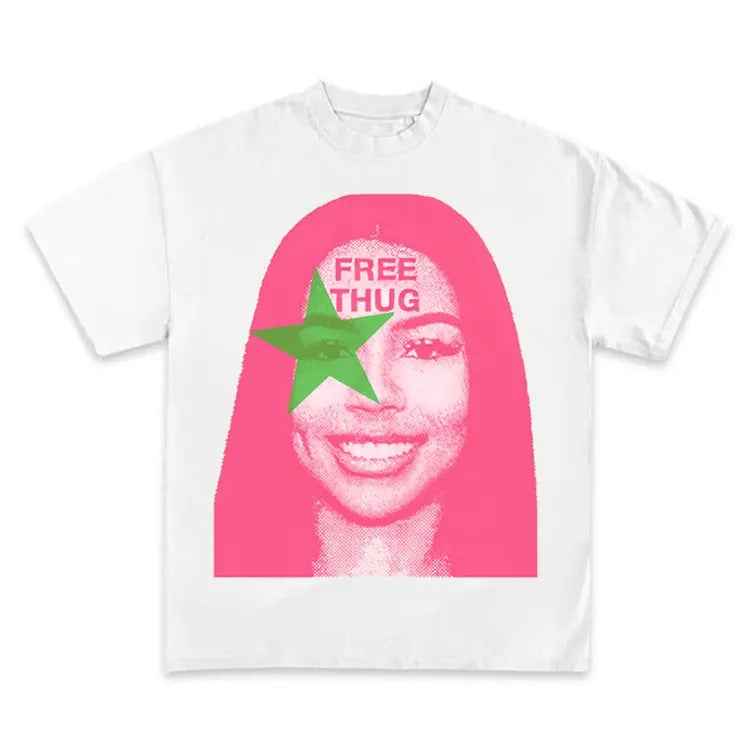 Free Thug Pink T-Shirt Hoodie, Sweatshirt | CiraTrend.com