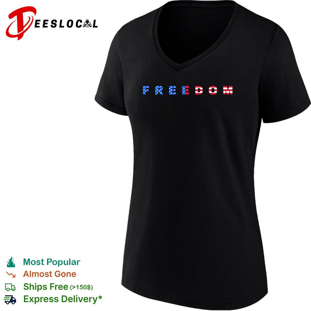 Freedom 250th Anniversary USA flag pattern shirt