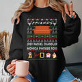 Friends Tv Show Sweatshirt, Friends Characters T Shirt, Joey Rechel Chandler Monica Phoebe Ross Ugly Sweater Shirt,...