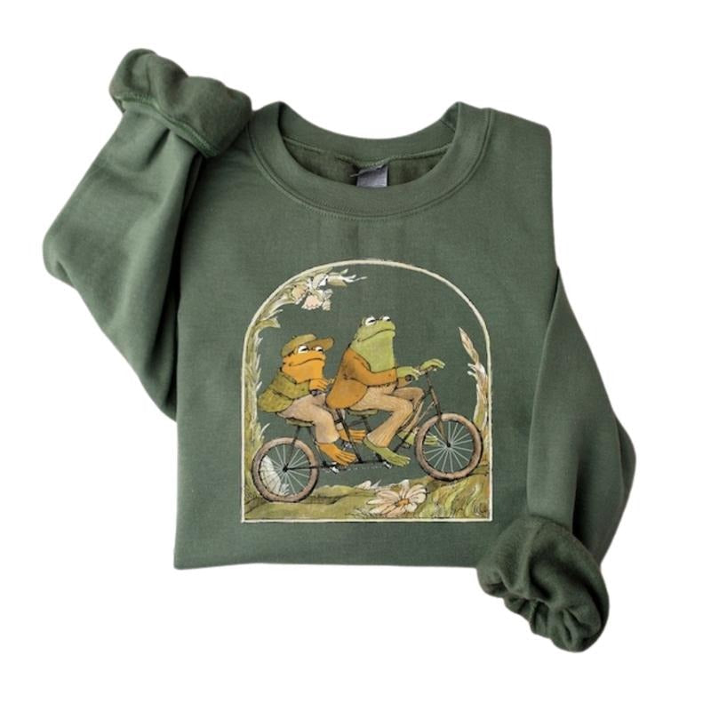 Frog And Toad Crewneck Sweatshirt, Vintage Classic Book Shirt, Frog and Toad Tshirt,Gift for her, Cottagecore Aesthetic...