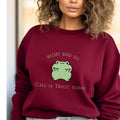 Frog Thicc Frog Frog Shirt Funny Gen Z Shirts Cute Frog Frog T Shirt Calling In Thicc Today  T-shirt, sweater and Hoodie...