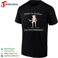 Frog hold on partner im overstimulated cowboy gun shirt