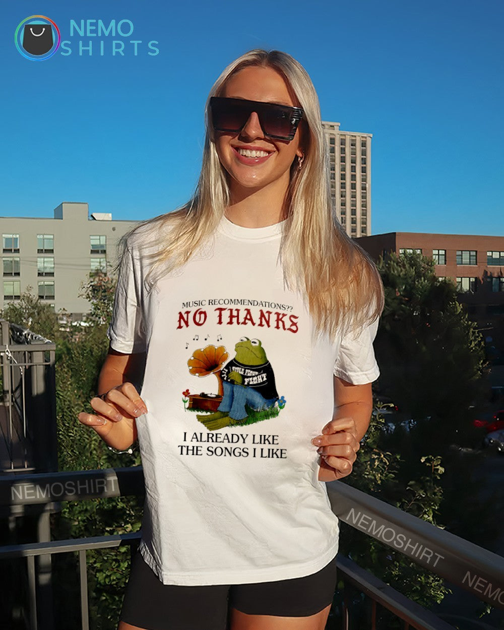 Frog music recommendations no thanks fight I already like the songs I like shirt