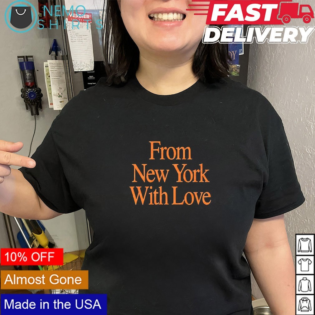 From New York with love New York Knicks 2026 Eastern Conference shirt