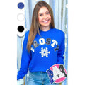 Frosty Sequin Christmas Graphic Long Sleeve T-Shirt Hoodie, Sweatshirt | CiraTrend.com