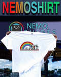 Fuck Fascism rainbow graphic shirt