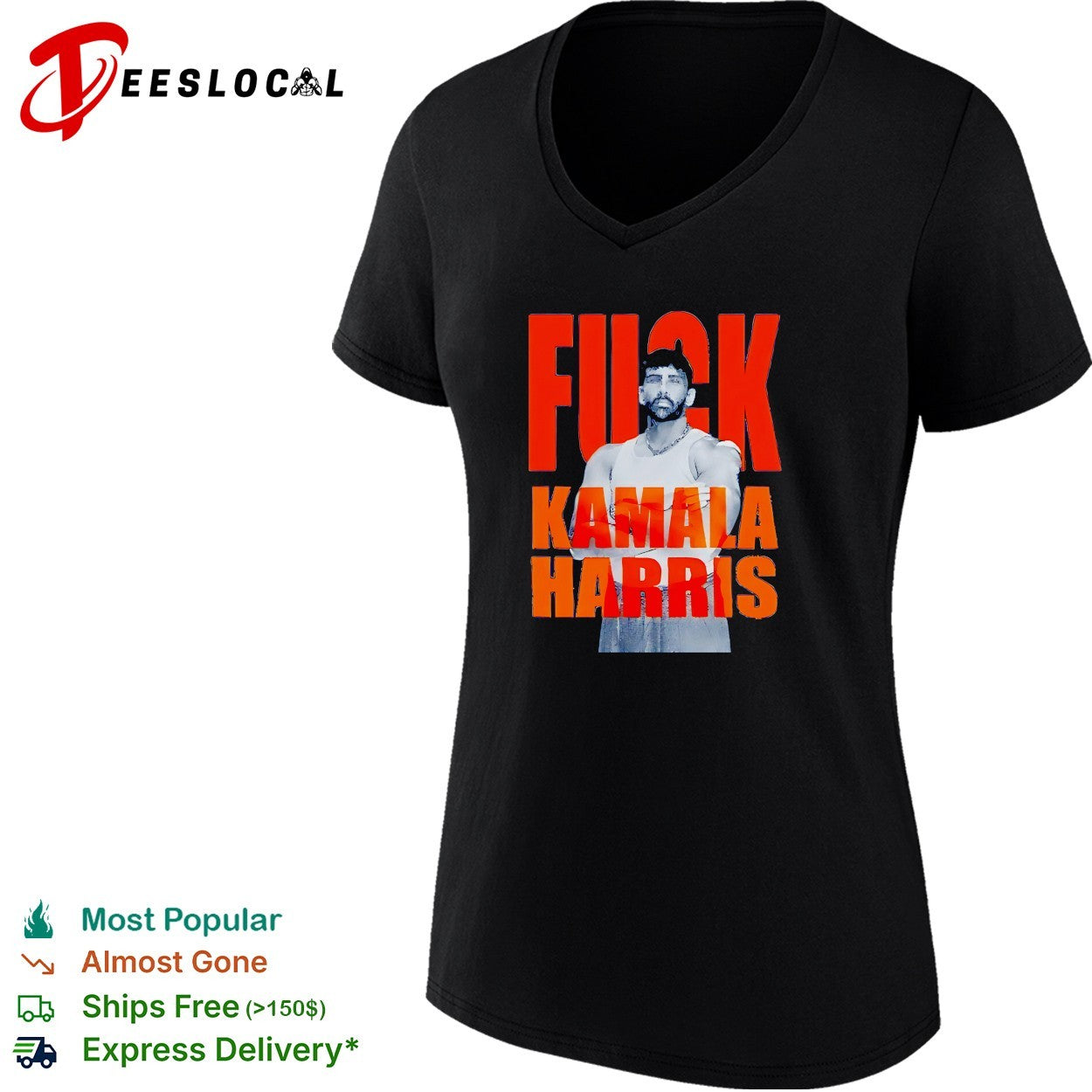 Fuck Kamala Harris Political Hasan Piker Anti Kamala Harris shirt