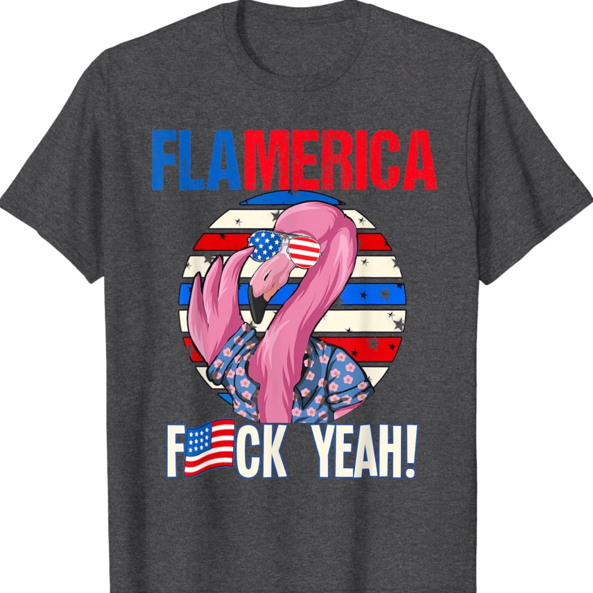 Fuk Yeah Flamerica Flamingo Fourth Of July Shirt