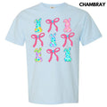 Fun Bunny Bow Collage Comfort Colors T-Shirt 'NLB' Hoodie, Sweatshirt | CiraTrend.com