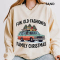 Fun Old Fashioned Family Christmas Sweatshirt, Winter Graphic Sweatshirt Casual Cotton Polyester Oversized sweatshirt -...