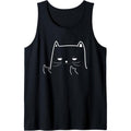 Funny Adult Humour Cat Middle Finger Men & Women Tank Top MADE IN USA T-Shirts, Hoodie, Sweatshirt | CiraTrend.com