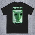 Funny Alien Cat Dank Meme Tee Shirt Gift for Woman and Man, Brainrot T-shirt, Ugly Shirts, Stupid Cringe Tshirt, Alien...