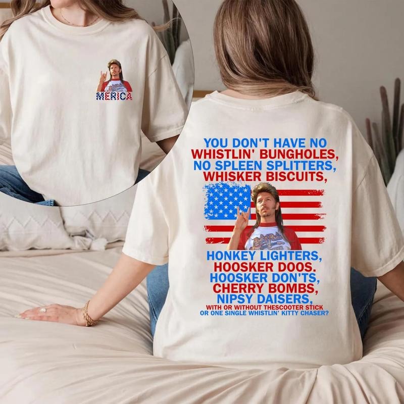 Funny American Flag Shirt, Joe Dirt Merica Tee Shirt, Fourth Of July T-Shirt, 4th Of July Sweatshirt, Patriotic Shirt For...