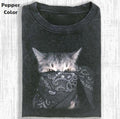 Funny Animal Vintage Graphic Tee, Outlaw Cat T-Shirt, Animal Shirt, Unisex Meme Cringe Funny Shirt, Menswear Womenswear...