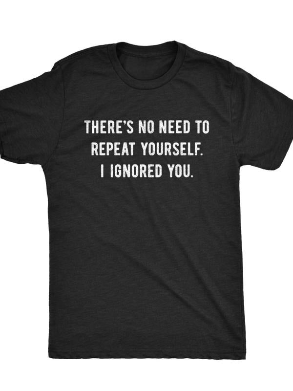 Funny Anti-Social Shirt, Introvert , No Need To Repeat, I Ignored You T-Shirt Menswear Top Hoodie, Sweatshirt | CiraTrend.com