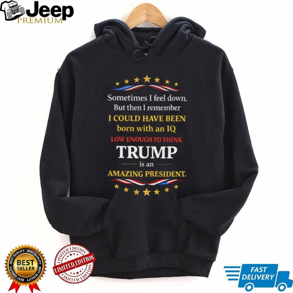 Funny Anti Trump Political Satire IQ Sarcastic Quote T Shirt