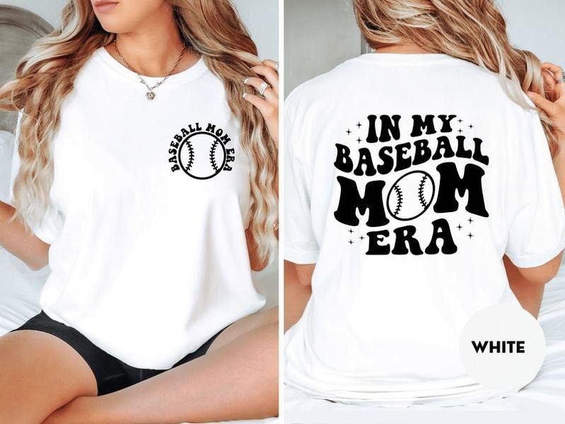 Funny Baseball Mama Shirt, In My Baseball Mom Era Tshirt, Womens Baseball TShirts Mom Baseball T-shirt Design Baseball ...