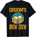 Funny Best Friend Shirts, Gift For Best Friend, Funny Groom's Brew Crew T-Shirt Menswear Top Casual Classic Hoodie,...