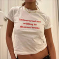 Funny Book Lover Y2K Baby Tee, Y2K Coquette Baby Tee, Bookish 2000S Aesthetic Tee, Funny Reading T-Shirt, Bookworm Baby...