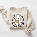 Funny Christian Halloween Sweatshirt, Ghost Reading Halloween Shirt, Religious Halloween Shirt, Cute Ghost Sweatshirt,...