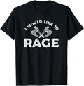 Funny Gamer Shirts, Special Gifts For Gamers, I Would Like To Rage Funny RPG Gift For A Gamer T-Shirt Menswear Top Casual...