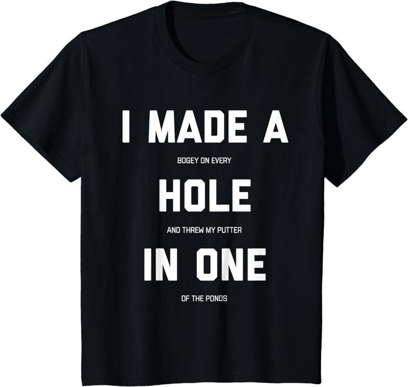 Funny Golf Shirts For Men Women, Hole In One Golf Gag Gifts T-Shirt Menswear Top Love Medium Underwear Tshirt Hoodie,...