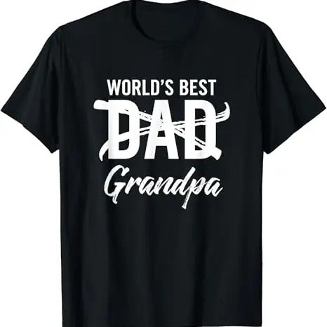 Funny Grandpa Shirt, Gift For Grandfather, Pregnancy Announcement for Grandparents T-Shirt Menswear Casual Cotton Top...