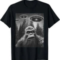 Funny Graphic Tee For Men Women Big.foot Sasquatch Alien UFO T-Shirt Hoodie, Sweatshirt | CiraTrend.com