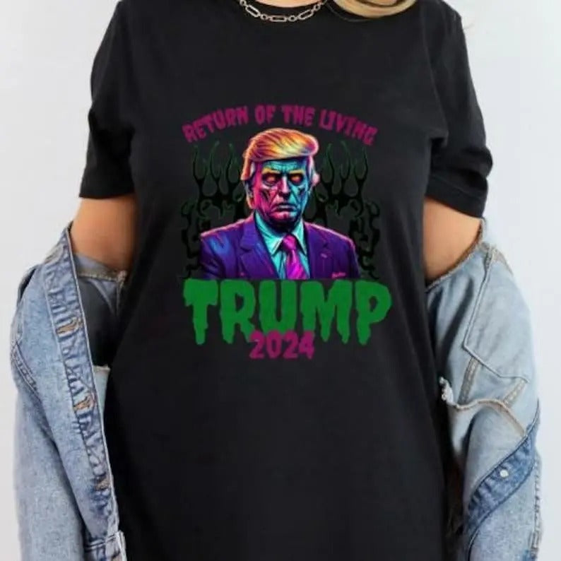 Funny Halloween T-Shirt, Return of the living SweatShirt, Trumpp Halloween Hoodie | CiraTrend.com