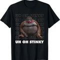 Funny Meme Shirt, Uh Oh Stinky Poop Monkey Tee, Gift Unisex T-Shirt Hoodie, Sweatshirt | CiraTrend.com