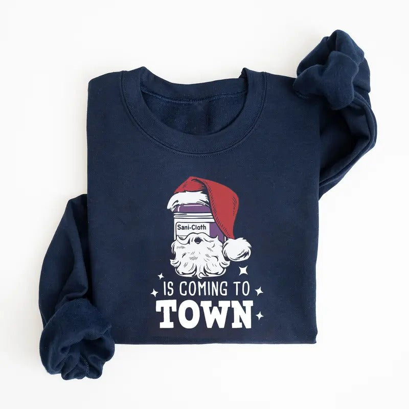 Funny Nurse Christmas Sweatshirt, Nurse Aide Rn Aid Tech Medical Assistant Sweatshirt, lPN Holiday Gift Shirt, Nurse Christmas Shirt, Nurse Shirt