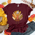 Funny Nurse Turkey Thanksgiving T-Shirt for Women Cute Fall Nurse Holiday Tee Colorful Turkey Design Hoodie, Sweatshirt