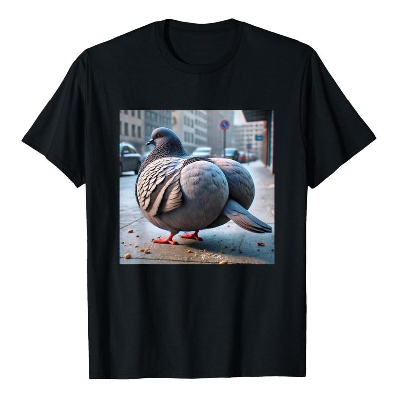 Funny Pigeon Meme Tee, Level 100 Bird Energy Shirt, Silly Gen Z Humor T-Shirt, Unisex Graphic Tee, All Size, Top Hoodie,...