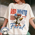 Funny Raccoon Shirt, 4th of July Shirt, Feral Shirt, Hotdog Shirt Hoodie, Sweatshirt | CiraTrend.com