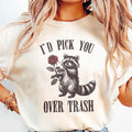 Funny Raccoon Valentines Tshirt, Sarcastic Valentines, Trash Panda Cute Raccoon Shirts, Snarky Raccoon, Top Womenswear...