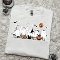 Funny Racoon Ghost Halloween Shirt, Retro Halloween Shirt , Spooky Season Cute Halloween Shirt Cotton Menswear Hoodie,...