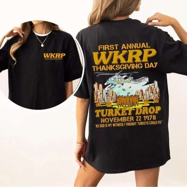 Funny Thanksgiving Turkey Drop T-Shirt, Thanksgiving Day Cincinnati OH Shirts 2 sides Tshirt Hoodie, Sweatshirt
