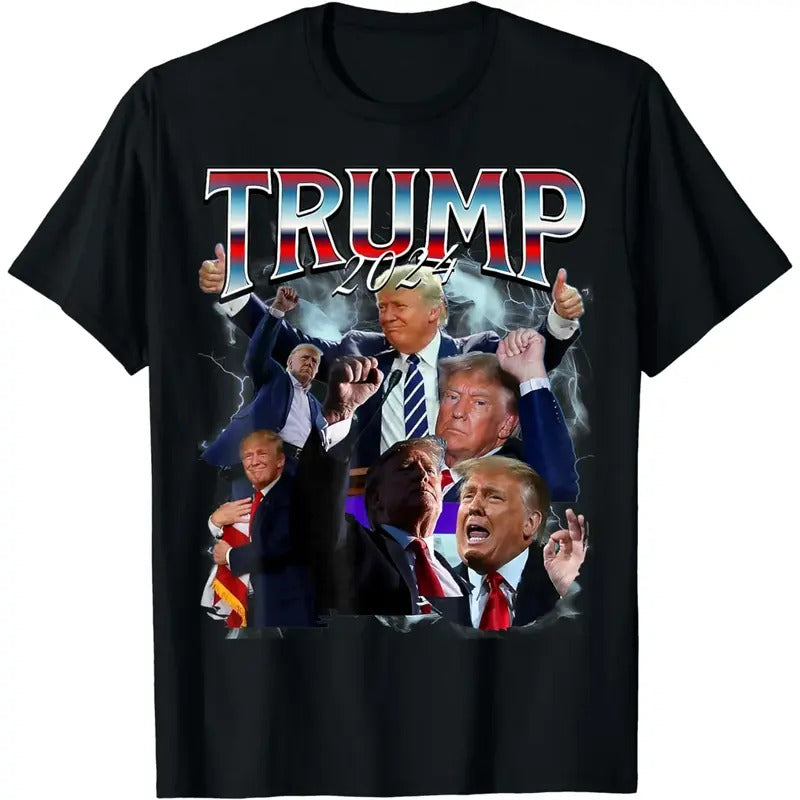 Funny Trump 2024 90s Trendy T-shirt, Gift For Fan T-Shirt, Unisex Cotton For Men Women Hoodie, Sweatshirt | CiraTrend.com