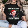 Funny Trump 2024 Christmas T-Shirt, Make American Great Again T-Shirt, Xmas Party Republican Gifts, Trump 2024 President...