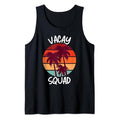 Funny Vacation Tank Top, Vacay Squad Summer Vacation Family Friends Trip Palm Trees Tank Top Unisex Casual Cotton...