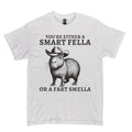 Funny Vintage Capybara T-shirt for Men - Retro Smart Fella Capybara 90s Shirt