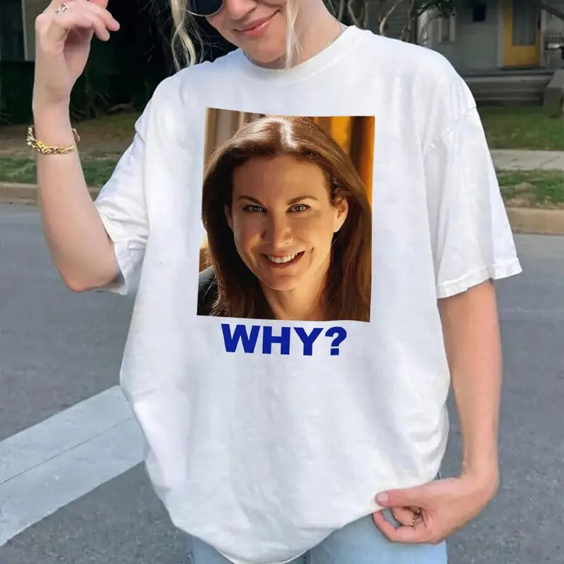 Funny WHY Meme Shirt, Viral Mystery Face Tee, Sarah Sherman Style SNL Shirt, Unisex Graphic Tee Hoodie, Sweatshirt
